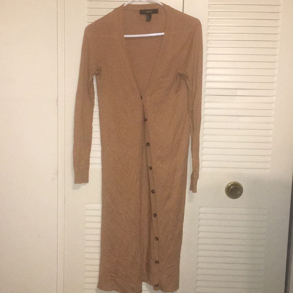 Tan cardigan